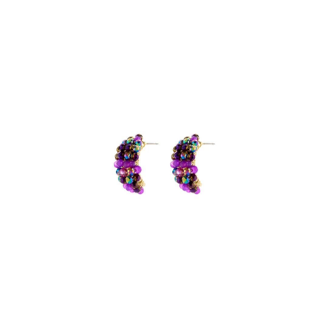 Oorbellen Purple Mirage