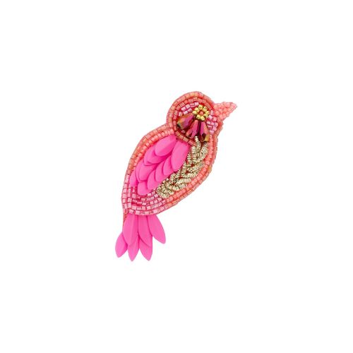 Broche Pink Bird + kaart