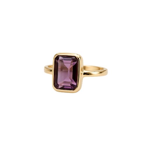 Ring stone purple