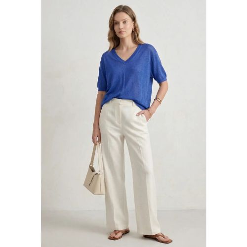 Top linnen blue - Afbeelding 2
