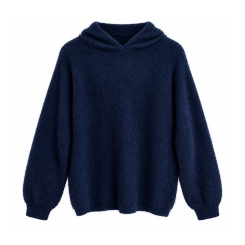 Trui capuchon navy