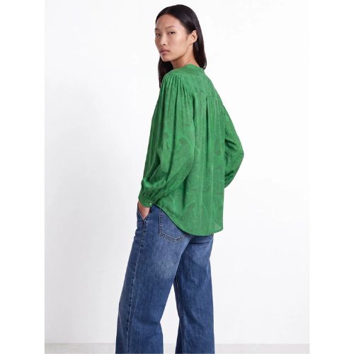 Blouse groen print - Afbeelding 4