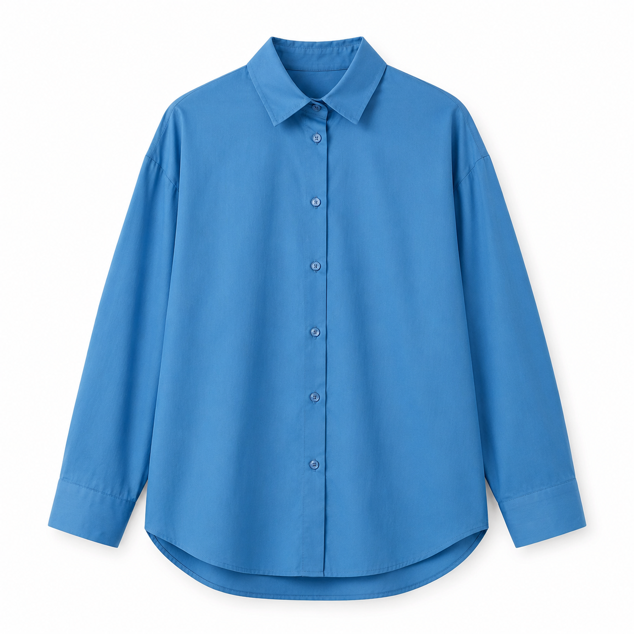 Blauwe blouse