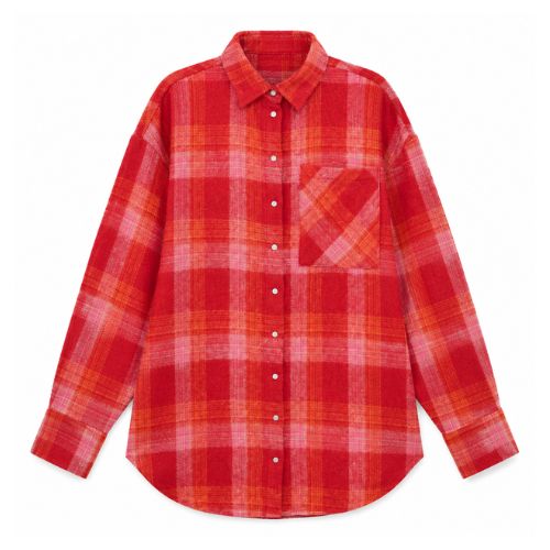 Rode geruite blouse