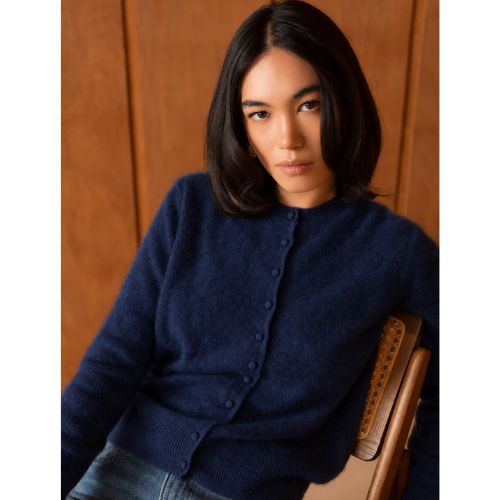 Zachte vest navy
