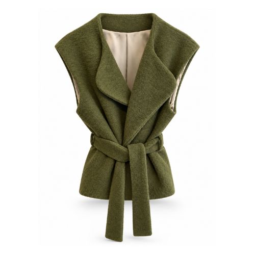 Vest groen wol