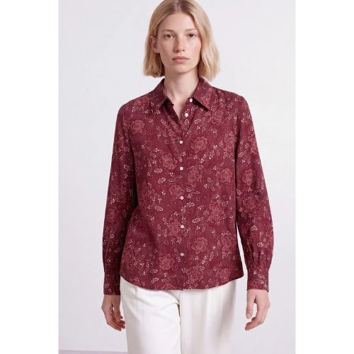 Blouse bordo print