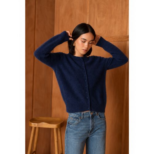Zachte vest navy - Afbeelding 3
